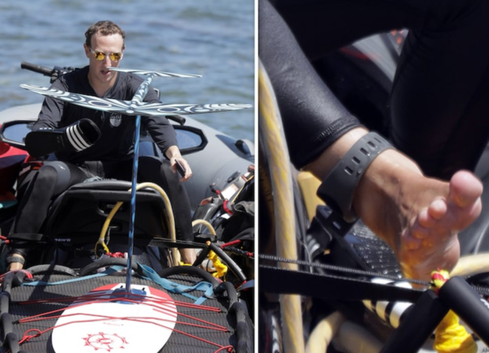 Mark Zuckerberg goes surfing