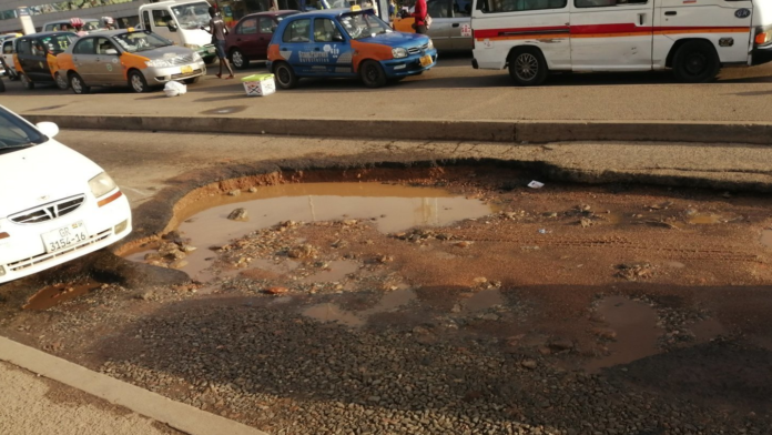 File Photo: Pothole at Dansoman