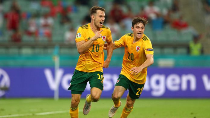 Aaron Ramsey gives Wales the lead Image credit: Getty Images Aaron Ramsey gives Wales the lead Image credit: Getty Images