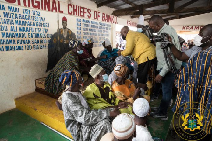 Akufo-Addo with Bawku chief
