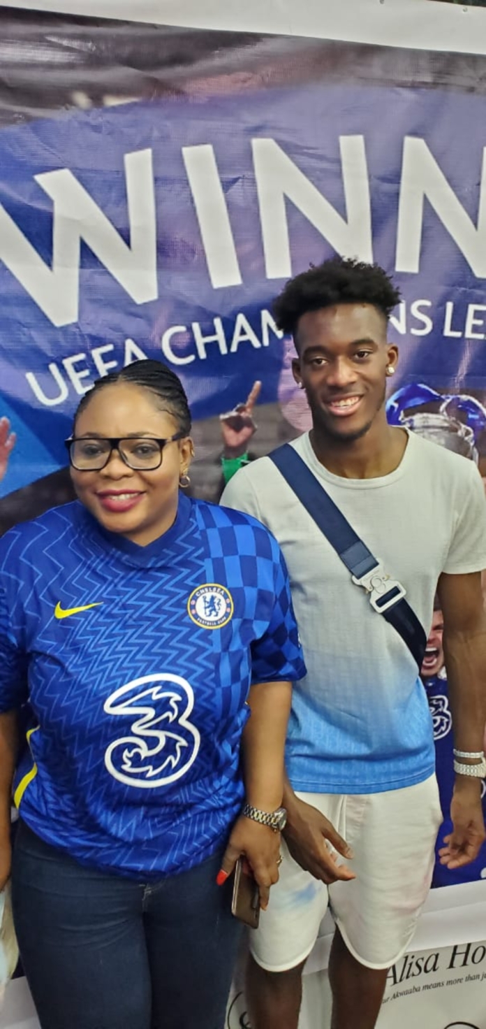 Mavis Amanor and Callum Hudson Odoi Mavis Amanor and Callum Hudson Odoi