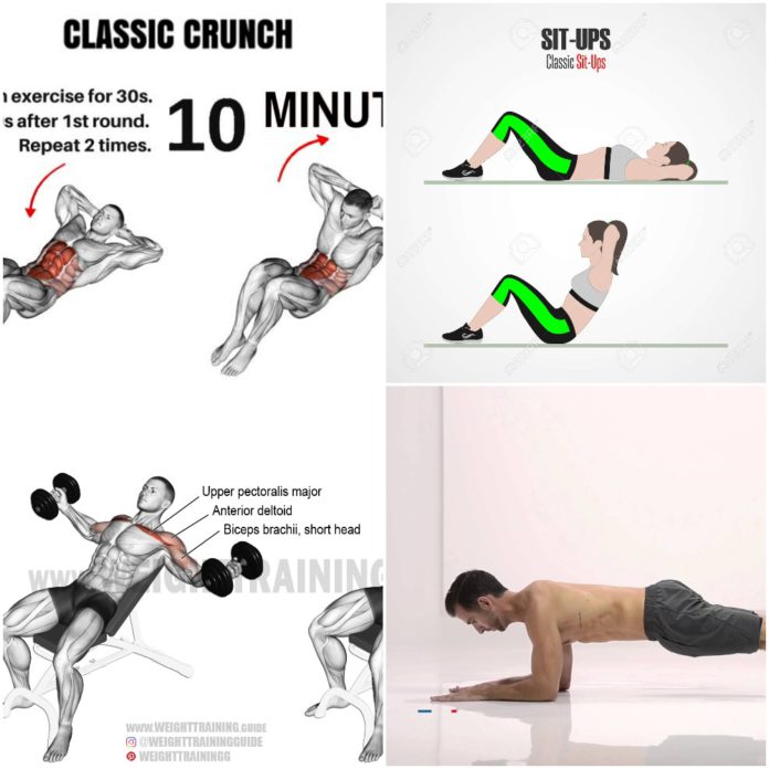 Six-pack exercise Six-pack exercise