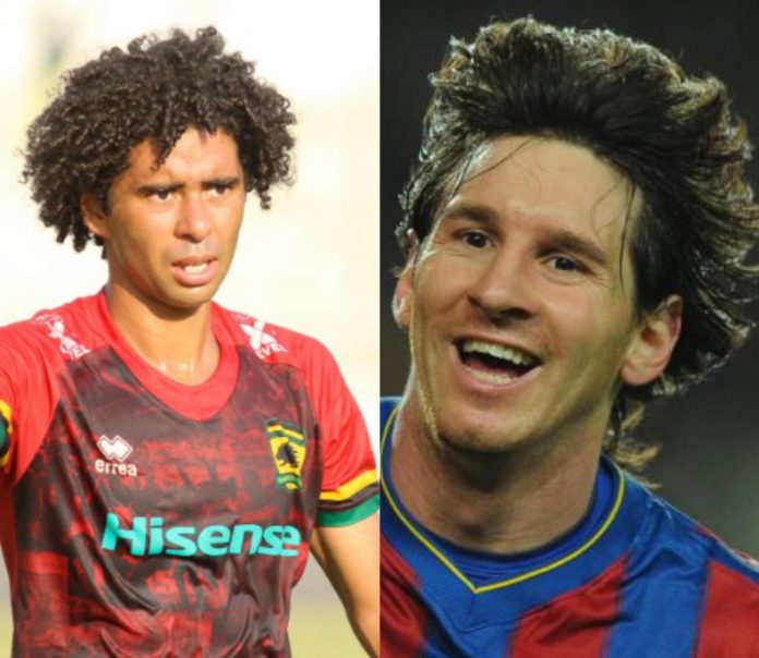 Fabio Gama and Lionel Messi Fabio Gama and Lionel Messi