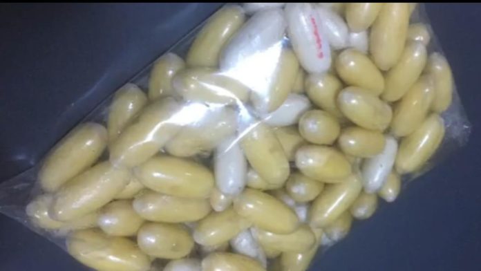 Beads of cocaine