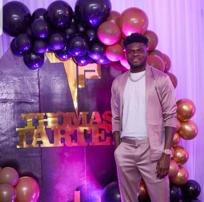 Thomas Partey at his birthday party