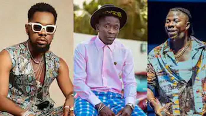 Shatta Wale, Patoranking, and Stonebwoy Shatta Wale, Patoranking, and Stonebwoy