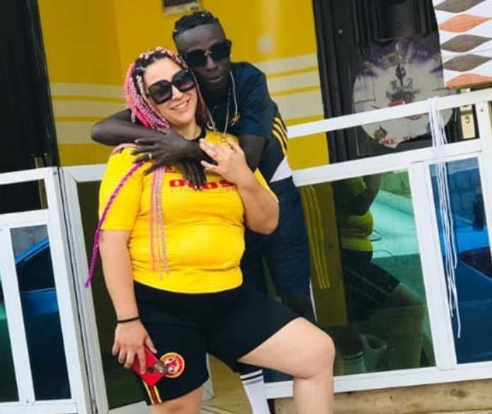 Patapaa Amisty and his wife Liha Miller Amoah Patapaa Amisty and his wife Liha Miller Amoah at Agona Swedru in Ghana | Photo: @official_liha_miller (Instagram)
