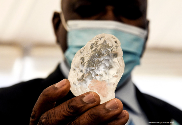 world's largest diamonds has been unearthed in Botswana | Credit: Monirul Bhuiyan/AFP/Getty Images One of the world's largest diamonds has been unearthed in Botswana | Credit: Monirul Bhuiyan/AFP/Getty Images