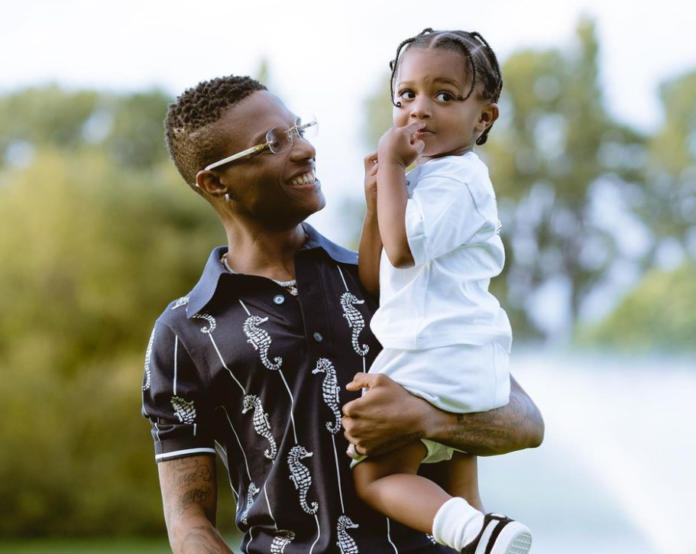 Wizkid and one of his sons | Photo credit: @wizkidayo on Instagram