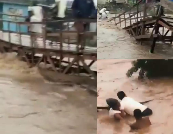 Kumasi floods: Woman allegedly drowns after wooden bridge collapses Kumasi floods: Woman allegedly drowns after wooden bridge collapses