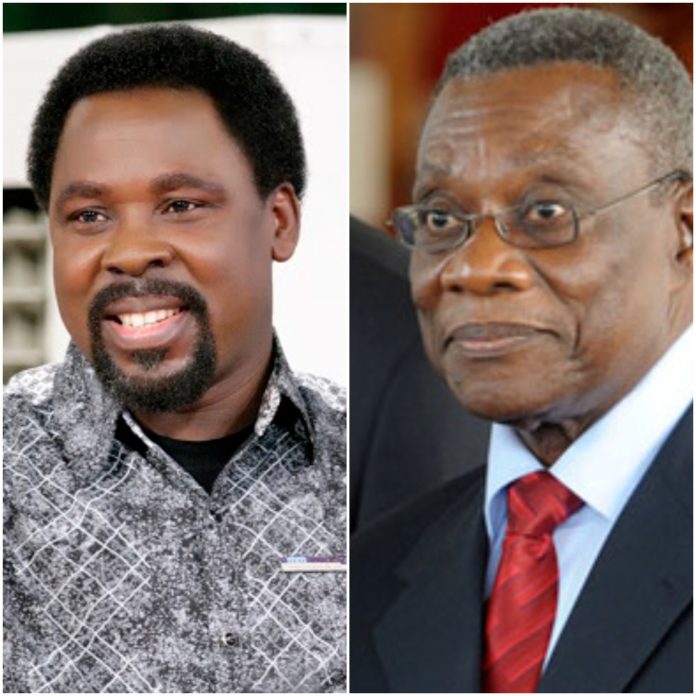 When late President Atta Mills met late TB Joshua When late President Atta Mills met late TB Joshua