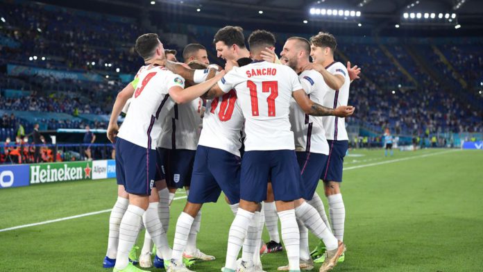 England cruise into Euro 2020 semi-final with Ukraine demolition Image credit: Getty Images England cruise into Euro 2020 semi-final with Ukraine demolition Image credit: Getty Images