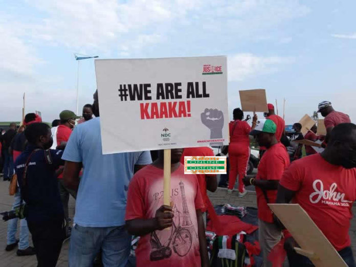 NDC embarks on ‘March For Justice’ demo NDC embarks on ‘March For Justice’ demo