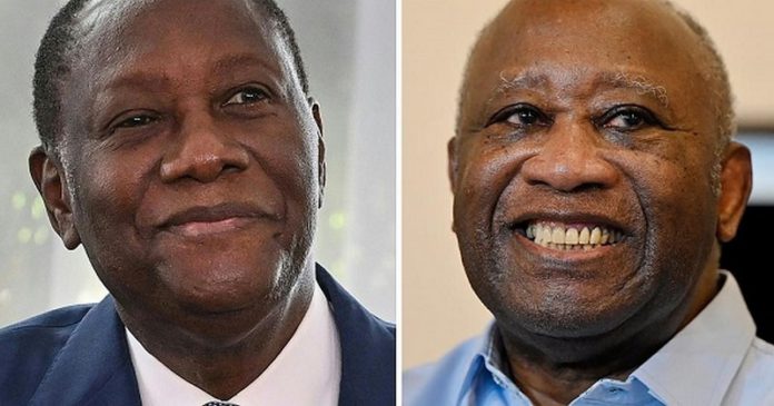 Ivorian President, Allasane Ouattara and his predecessor Laurent Gbagbo Ivorian President, Allasane Ouattara and his predecessor Laurent Gbagbo