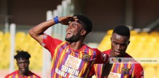 Afriyie Barnieh celebrates