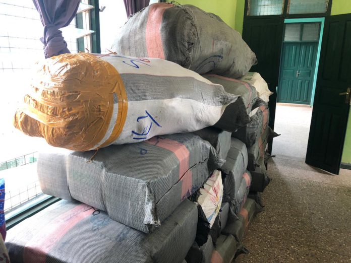 1,550 parcels of suspected cannabis intercepted by GIS at Klave border