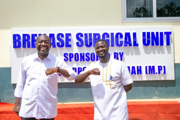MP Oppong-Nkrumah with Dr. Prince Koranteng Ampaw (right) MP Oppong-Nkrumah with Dr. Prince Koranteng Ampaw (right)