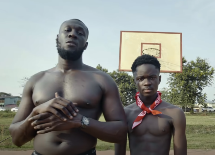 Stormzy with Yaw Tog on Sore remix video shoot in Ghana Stormzy with Yaw Tog on Sore remix video shoot in Ghana
