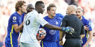 Chelsea were furious when defender Reece James was shown a straight red card