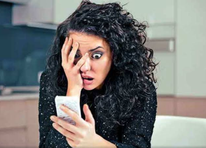 Woman on phone