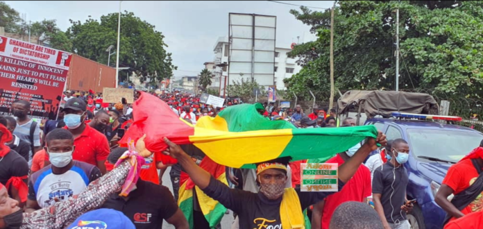 #FixTheCountry protestors hit the streets of Accra