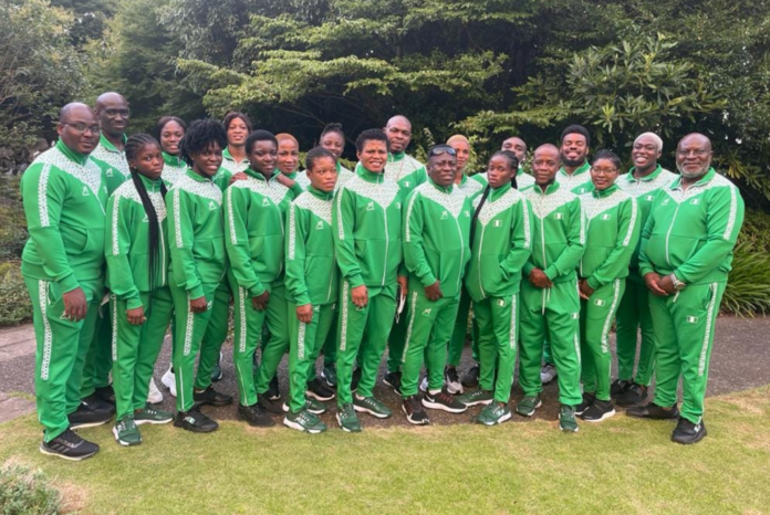 Team Nigeria prior to Opening Ceremony of Tokyo 2020 Olympics