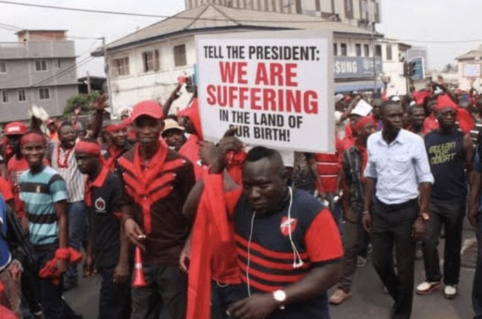 public sector workers demo