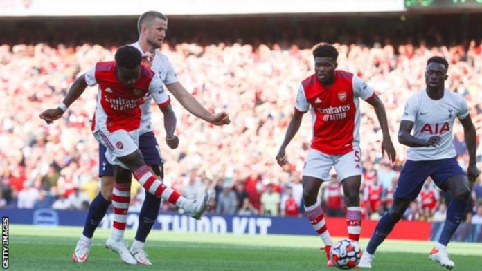Bukayo Saka scored his first Premier League goal for Arsenal since January Bukayo Saka scored his first Premier League goal for Arsenal since January