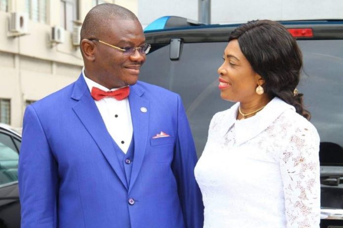 Sylvester Mensah and wife