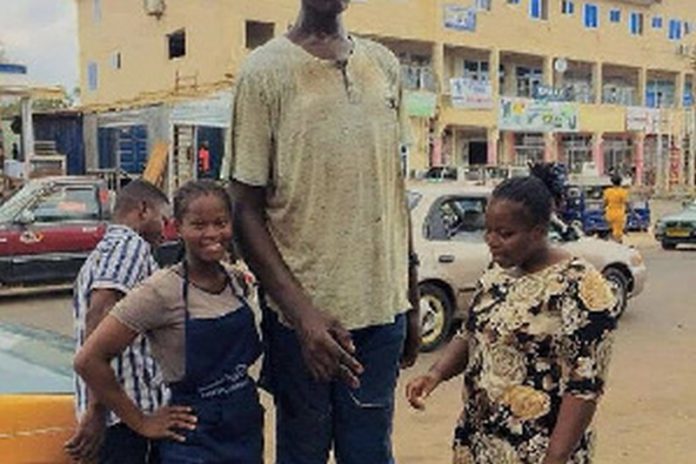 Charles Sogli, the tallest man in the Volta Region of Ghana became a sensation in recent times Charles Sogli, the tallest man in the Volta Region of Ghana became a sensation in recent times