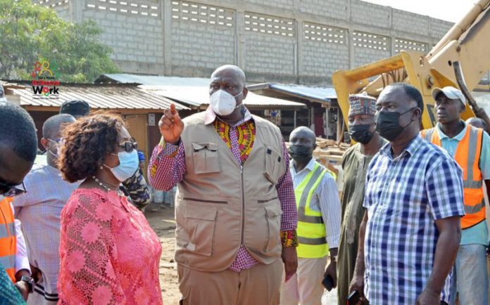 Henry Quartey leads taskforce to destroy illegal structures Henry Quartey leads taskforce to destroy illegal structures