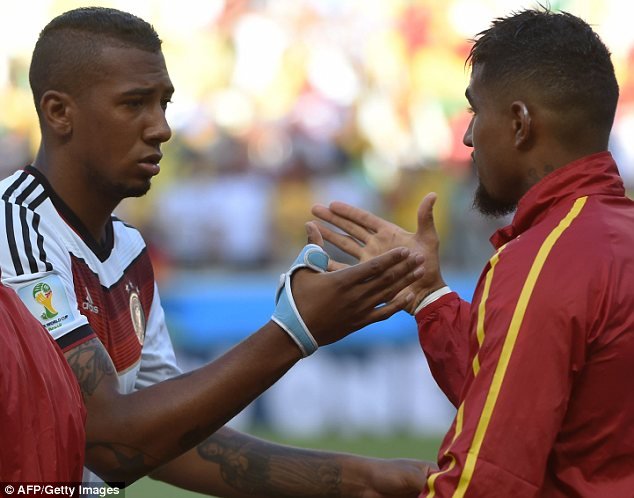 Kevin Prince Boateng and Jerome Boateng Kevin Prince Boateng and Jerome Boateng
