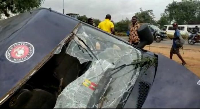 Kpone barrier accident