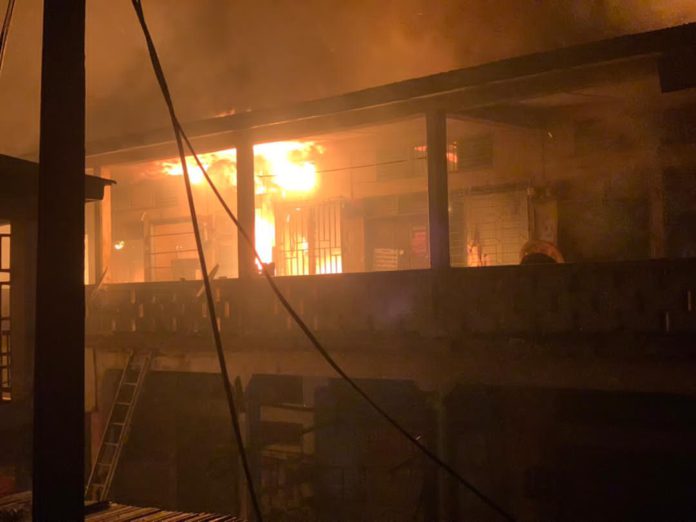 Oda market fire