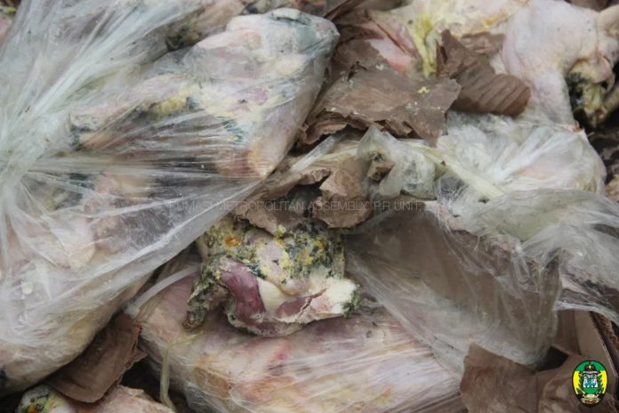 Police arrest two over sale of unwholesome rotten chicken