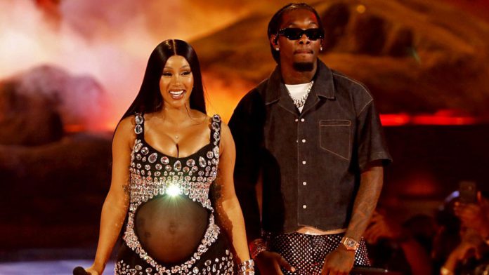 pregnant Cardi B and Offset