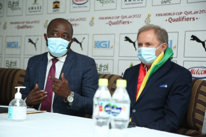 GFA boss with Miovan Rajevac GFA boss with Miovan Rajevac