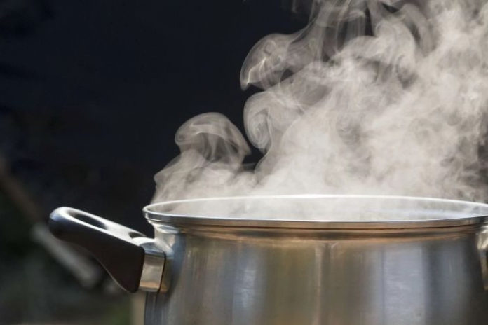 hot water