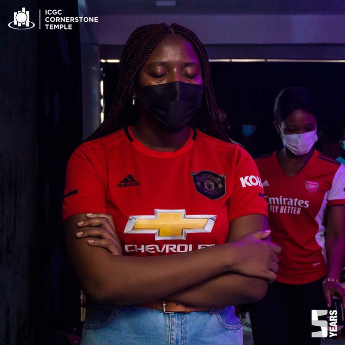 ICGC member who was spotted in Manchester United jersey ICGC member who was spotted in Manchester United jersey
