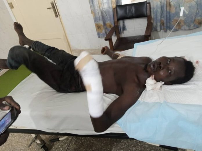 Man who was slashed by his own father