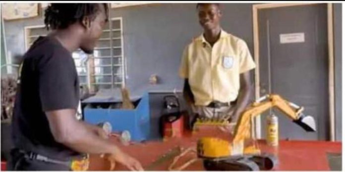 SHS student designs excavator that uses water instead of fuel