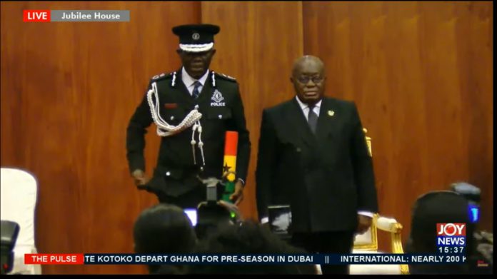 Akufo-Addo swears in Dampare as IGP
