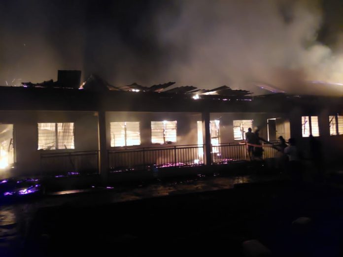 Nhyinahin Catholic SHS fire