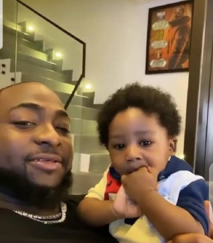 Davido and son