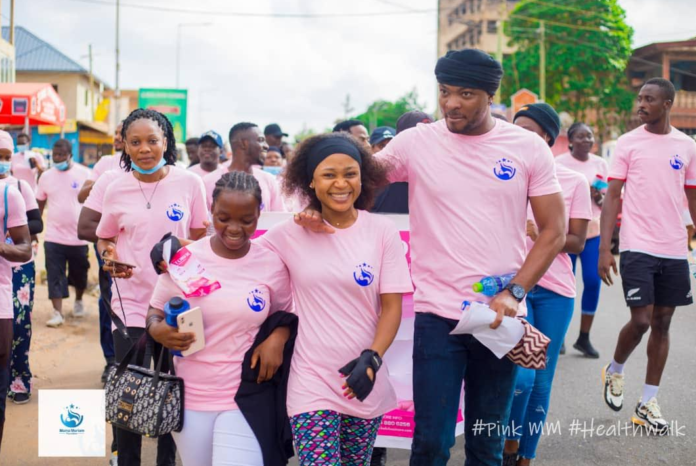 Akuapem Poloo joins Habiba Sinare's breast cancer health walk