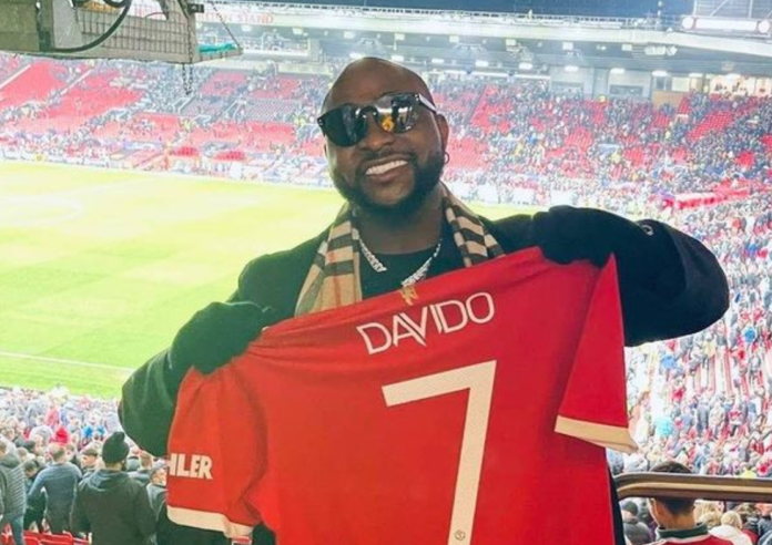 Davido at Old Trafford