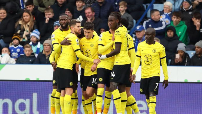 Chelsea players celebrate Chelsea players celebrate