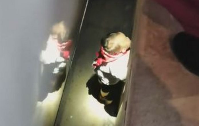 One-year-old gets rescued from between train and platform