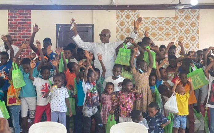 Former KMA Mayor Kojo Bonsu at Osu children's home