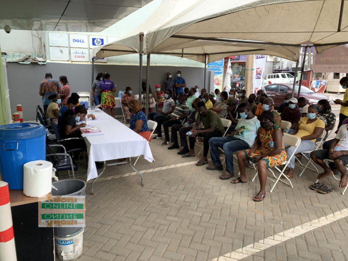 Free COVID-19 vaccination exercise ongoing at Multimedia's forecourt at Kokomlemle (2)